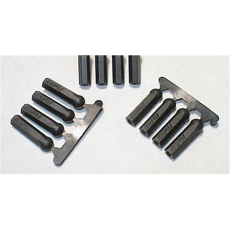 Rpm R-C Products Long Shank Rod Ends, Black RPM73392